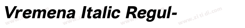 Vremena Italic Regul字体转换